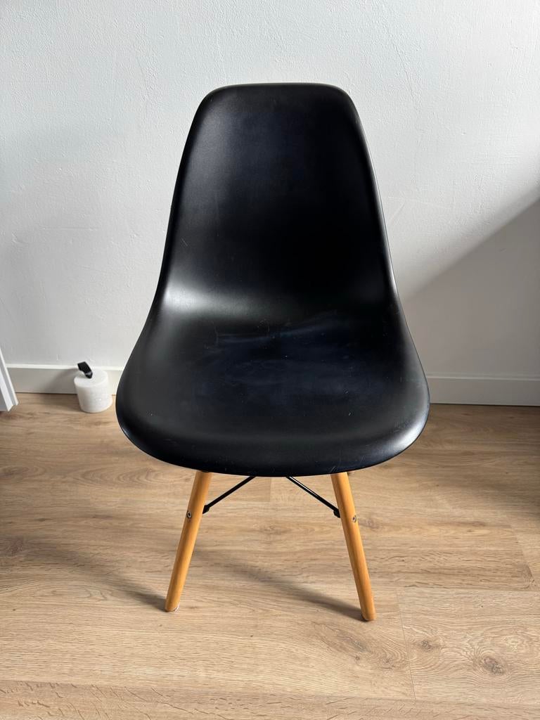 Stoel, Ophalen, Kunststof, Gebruikt, Zwart