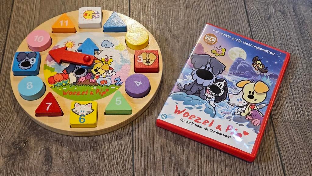 Woezel en pip klok en dvd, Ophalen of Verzenden