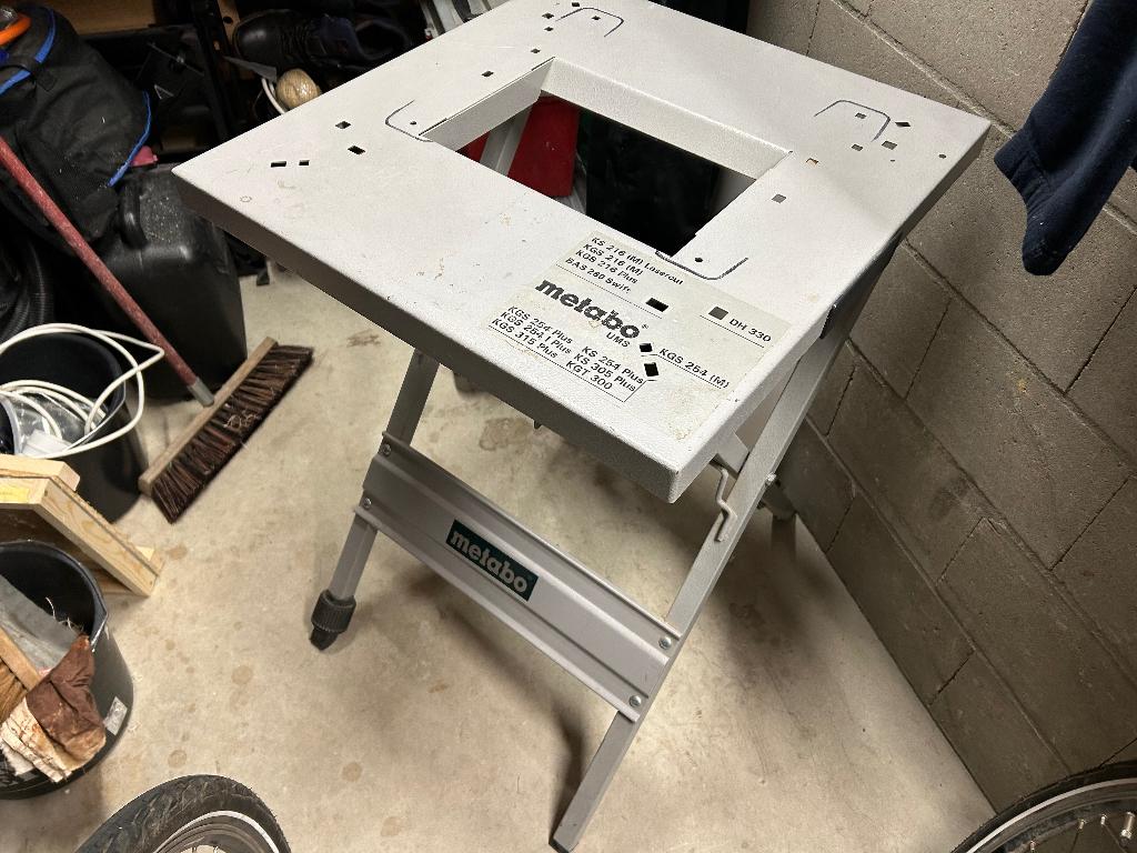 METABO UMS 83cm onderstel, Doe-het-zelf en Verbouw, Gereedschap | Zaagmachines, Ophalen, Minder dan 30 mm, Gebruikt, Overige typen