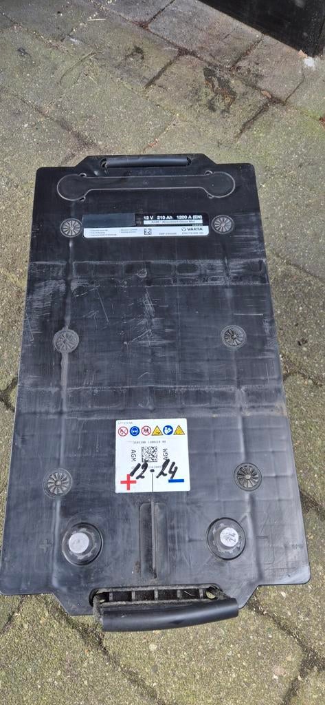 VARTA 12V 210Ah AGM Accu, Ophalen, Gebruikt, Universele onderdelen