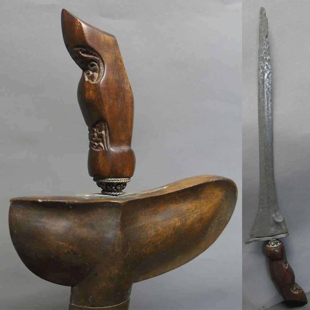 Keris Sudjen Ampel KZ1 Semar greep Yogyakarta Java Indonesie, Ophalen of Verzenden