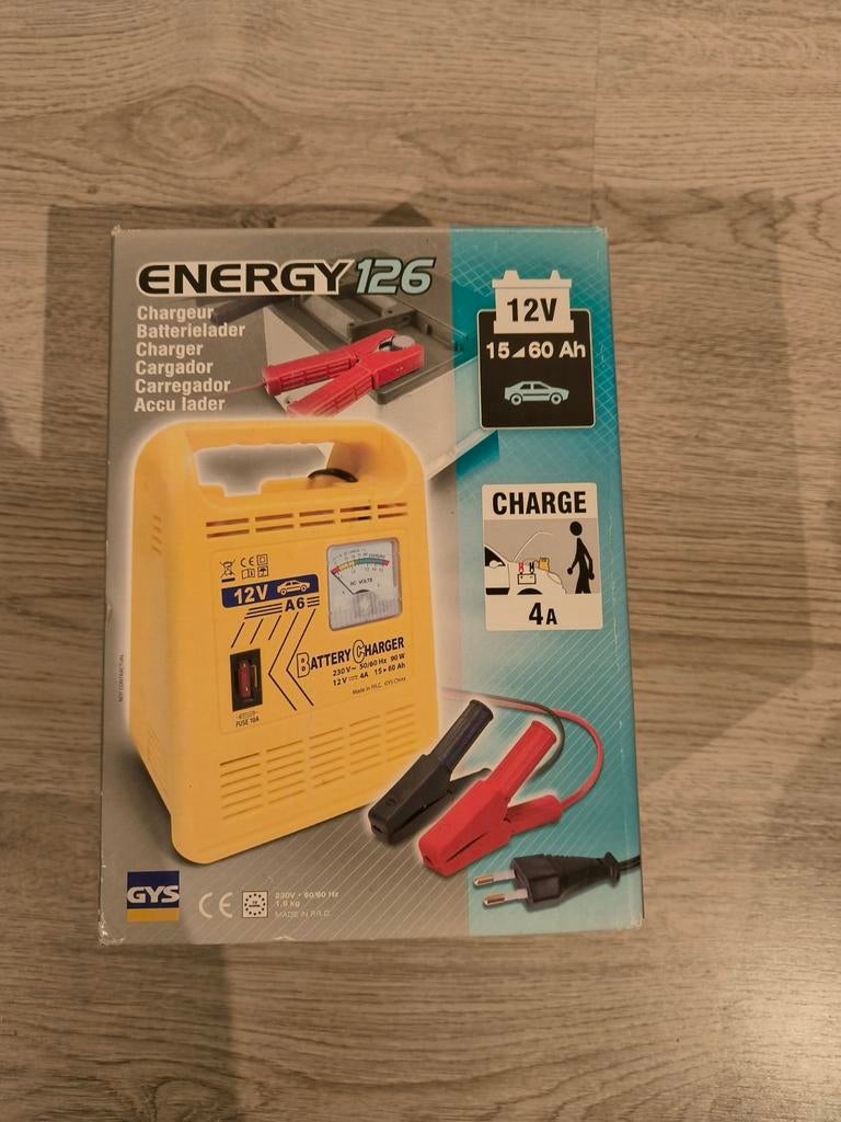 GYS Energy 126 acculader voor 12V loodaccu’s, Auto diversen, Ophalen, Nieuw
