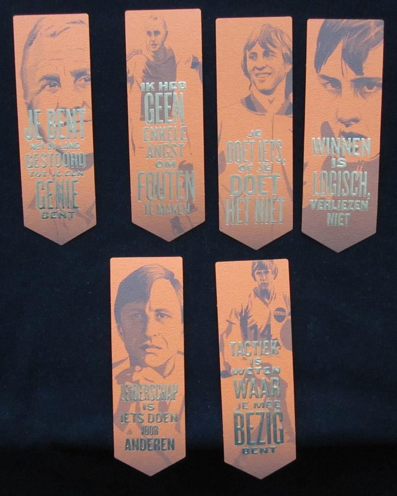 Johan Cruijff complete boekelegger set, Ophalen of Verzenden, Zo goed als nieuw, Ajax, Poster, Plaatje of Sticker