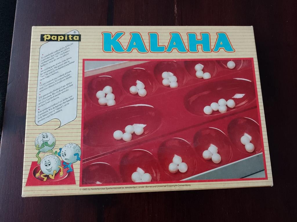 Kalaha Bordspel - Afrikaans Denkspel, Een of twee spelers, Ophalen, Gebruikt, Papita