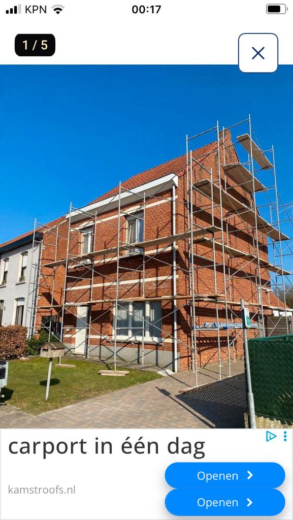 Bouwsteiger, Ophalen of Verzenden, Zo goed als nieuw, 5 meter of hoger