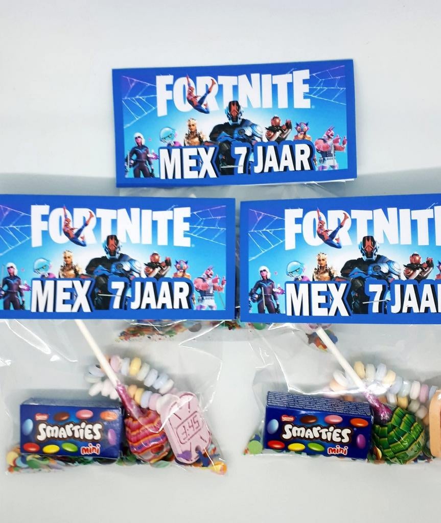 Fortnite traktatie gepersonaliseerd, Ophalen of Verzenden, Nieuw, Feestartikel, Verjaardag