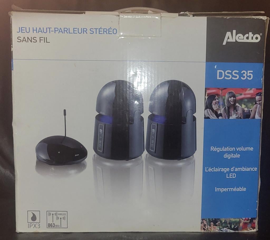 Draadloze Luidspreker Set - Alecto DSS 35, Overige merken, Gebruikt, Ophalen of Verzenden, Minder dan 60 watt