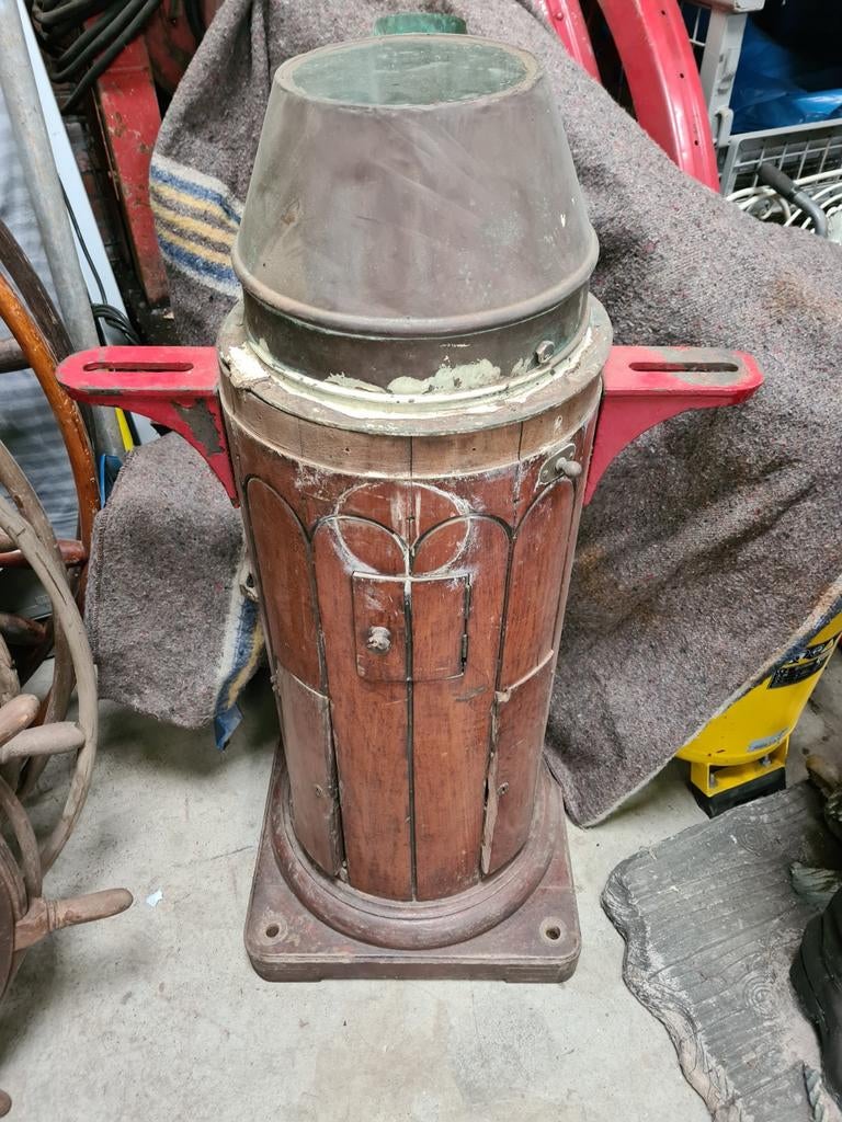 Scheepskompas,kompas,kompas voet,antieke Scheepskompas, Verzamelen, Scheepvaart, Ophalen