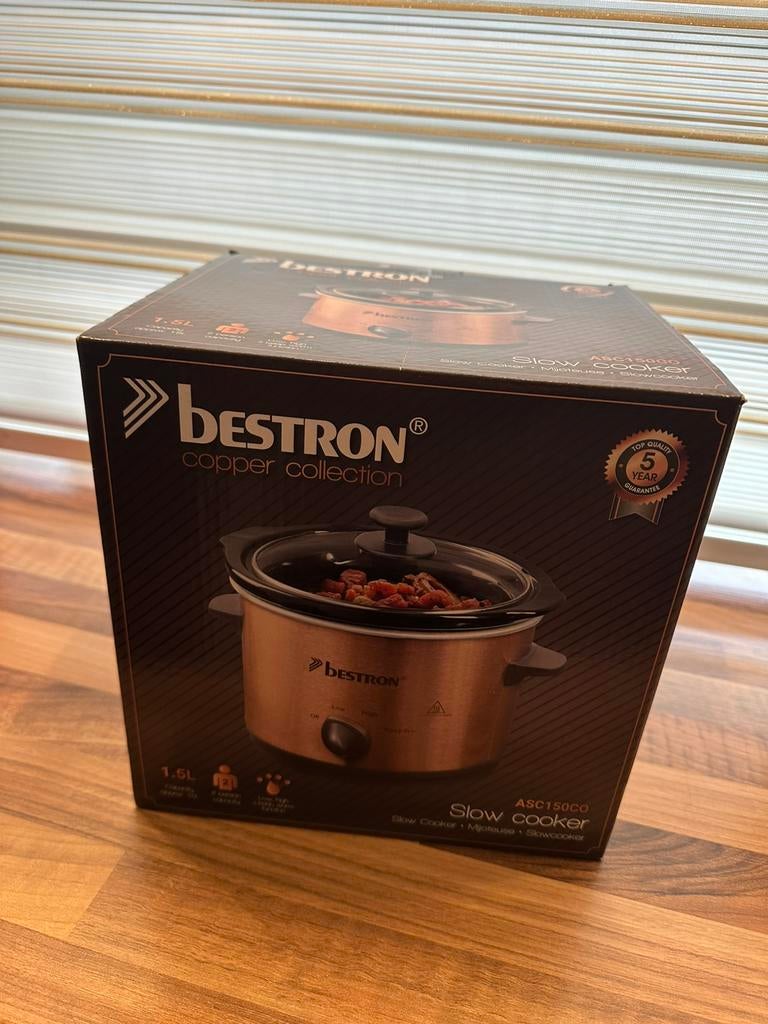 Bestron slowcooker, nieuw in doos!, Witgoed en Apparatuur, Slowcookers, Ophalen of Verzenden, Nieuw