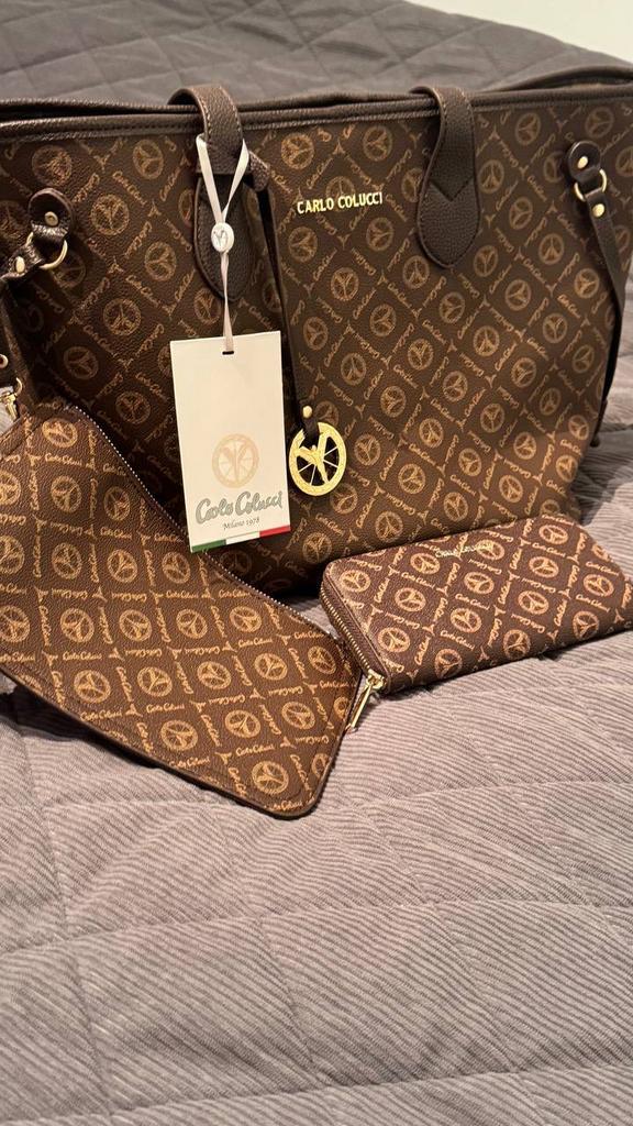 Nieuwe Carlo Colucci Shopper bag met portemonnee etui, Ophalen of Verzenden, Nieuw, Shopper