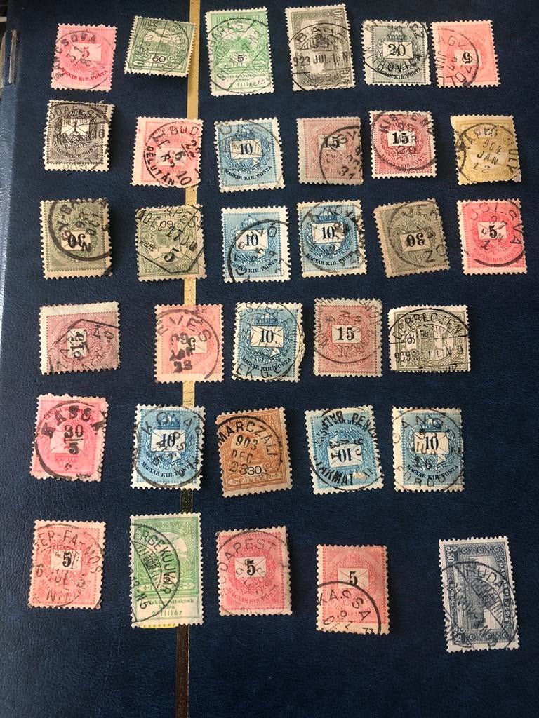 1216 Hongarije 33x stempels, Ophalen of Verzenden, Briefkaart