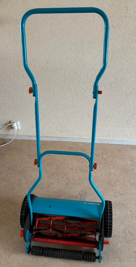 Maaimachine Gardena met opvangbak, Tuin en Terras, Grasmaaiers, Ophalen, Gebruikt, Handgrasmaaier, Opvangbak
