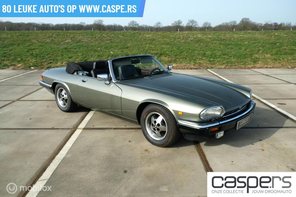 Jaguar XJS 5.3 V12 Convertible | Britse elegantie, Auto's, Jaguar, Achterwielaandrijving, Gebruikt, Zwart, 4 stoelen