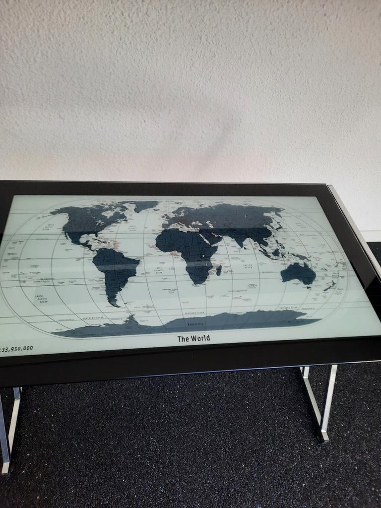 Glazen bureau., Ophalen, 50 tot 100 cm, Minder dan 50 cm, Rechthoekig