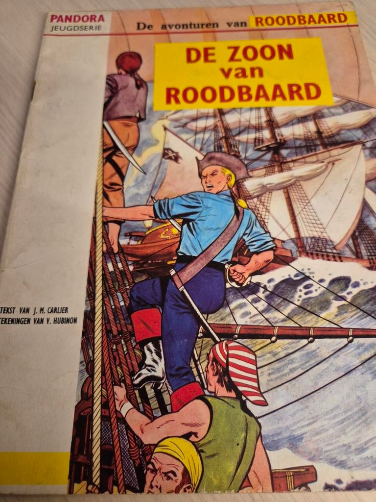 3x oude Roodbaard strips in keurige staat géén losse bladen, Meerdere stripboeken, Ophalen of Verzenden, Gelezen