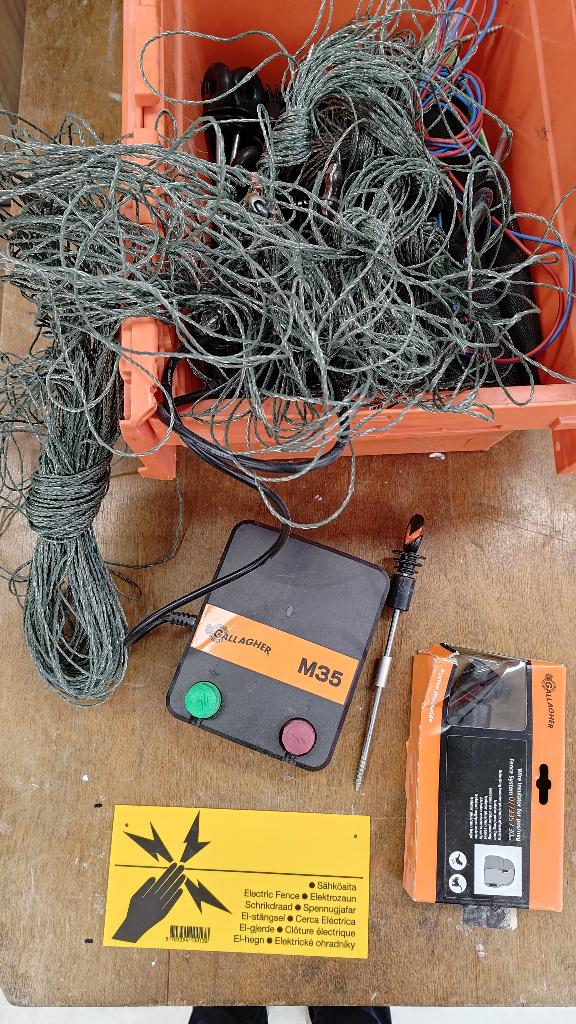 Schrikdraad set Gallagher M35 150+ meter draad, Ophalen of Verzenden, Gebruikt, 20 meter of meer, Overige typen