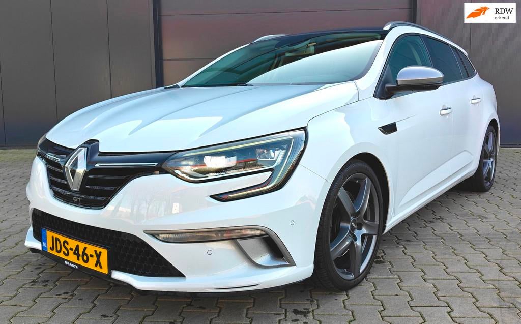 Renault Mégane Estate 1.6 TCe GT RS 205pk Automaat Navi Pan, Auto's, 1618 cc, Gebruikt, 4 cilinders, Leder en Stof