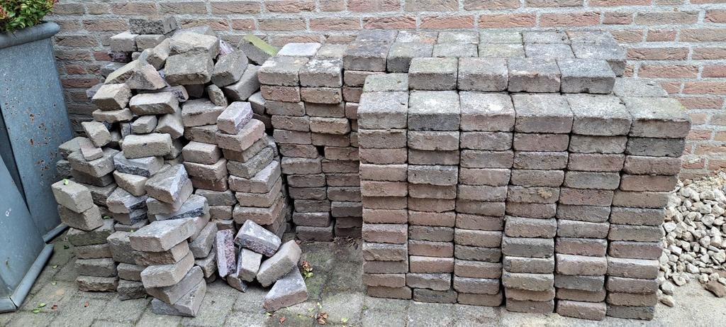 Bestrating 15x15 cm, 6 cm dik , 360 stuks.  GRATIS AFHALEN, Ophalen, Gebruikt, Beton, Klinkers