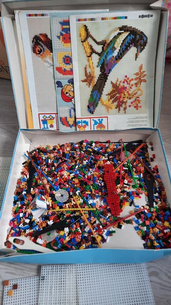 Grote Ministeck verzameling met platen en voorbeelden, Hobby en Vrije tijd, Ministeck, Ophalen, Gebruikt, Box-set