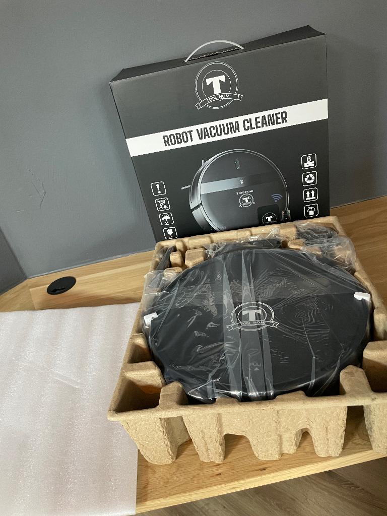 1x gebruikte robotstofzuiger met dweil (winkelprijs €399), Stofzak, 1733AG, Nieuw, Ophalen of Verzenden