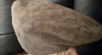 Gevoerde pet Flatcap Groen Alcantara Guinea leather 55, Ophalen of Verzenden, Zo goed als nieuw, 57 cm (M, 7⅛ inch) of minder