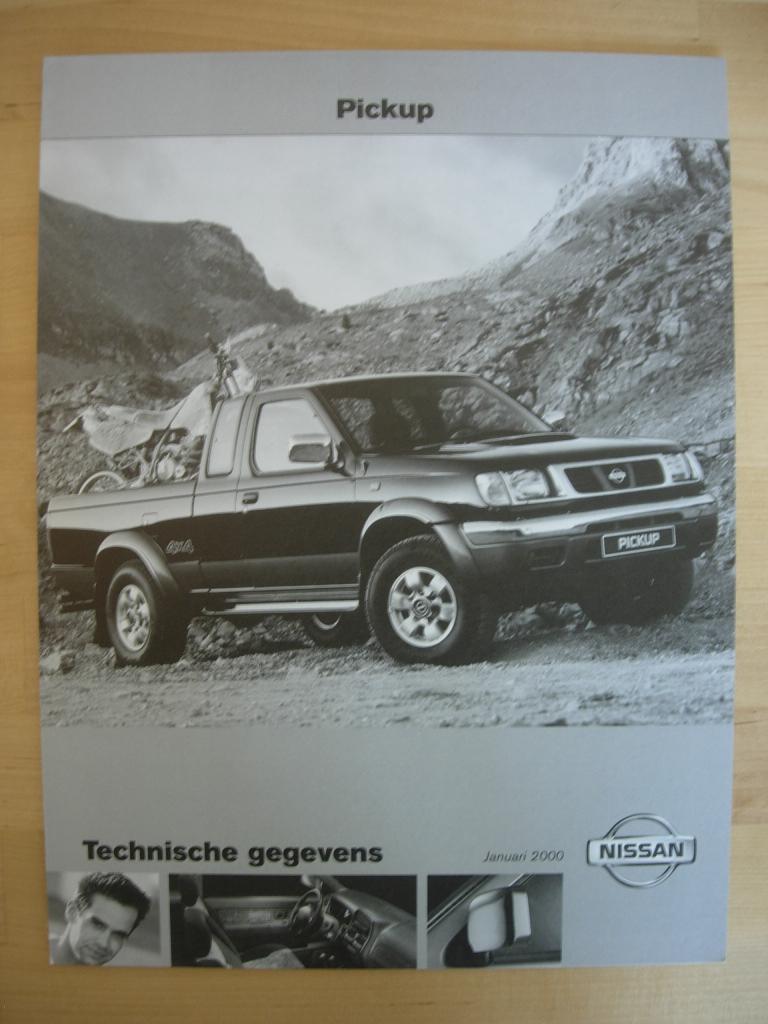 Nissan Pickup Brochure 2000 – Navara King Cab Pick-up, Nissan, Ophalen of Verzenden, Zo goed als nieuw, Nissan