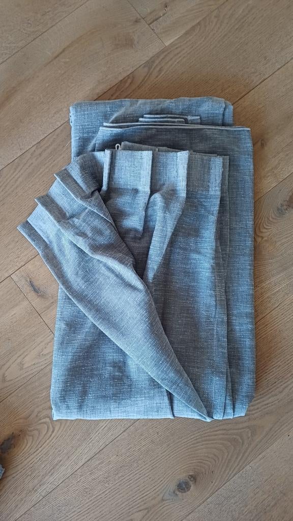 Grijze linnen gordijnen Hema 190x280cm (x2), Ophalen