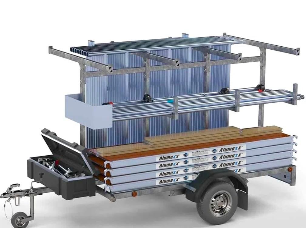 Iemand steiger te koop voor weinig., Doe-het-zelf en Verbouw, Steigers, Ophalen of Verzenden, Rolsteiger of Kamersteiger, Minder dan 2 meter