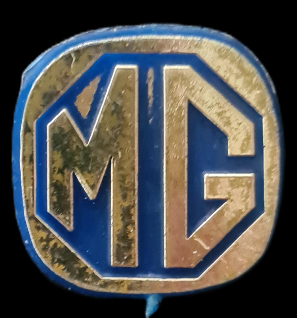 M.G. speld- blauw kunststof, Verzenden, Zo goed als nieuw, Transport, Speldje of Pin