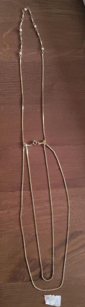 Kettinkjes,Sierraden,Armband,NEPGOUD,Doublè,Hanger,GOUDKleur, Ophalen of Verzenden