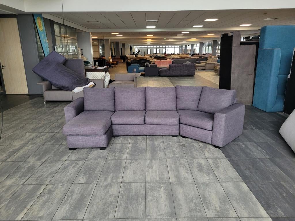 ✅️️️ GEREINIGD donkergrijze U-bank 145x330x150 GRATIS BEZORG, Huis en Inrichting, Banken | Bankstellen, Info@onbekend.nl, Hoekbank