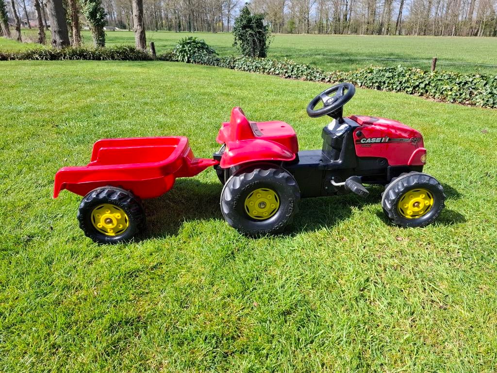 Rolly Toys traptrekker met aanhanger, Kinderen en Baby's, Speelgoed | Buiten | Voertuigen en Loopfietsen, Ophalen