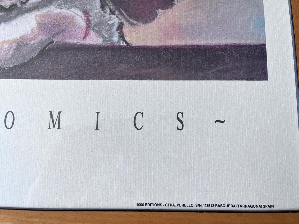 Ingelijste Kuifje poster  101 cm breed en 71 cm hoog, Ophalen, Met lijst, Rechthoekig Liggend, Zo goed als nieuw