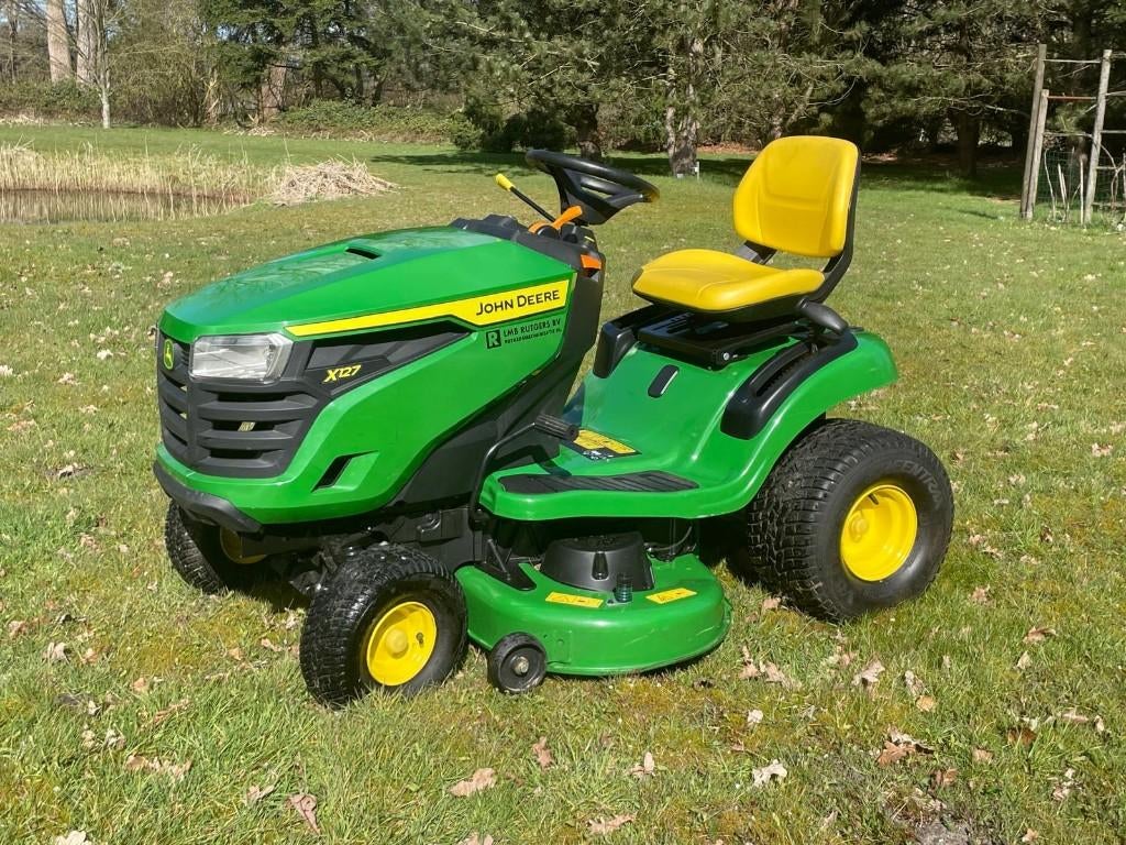 John Deere X127 zitmaaier | topconditie | bijna nieuw, Elektrische starter, Zo goed als nieuw, 90 tot 120 cm, Ophalen
