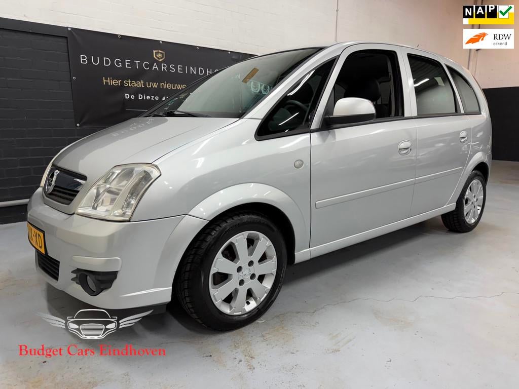 Opel Meriva 1.6-16V Temptation Nap/Airco/APK 18-05-2027!, Auto's, Voorwielaandrijving, Gebruikt, Zwart, 4 cilinders