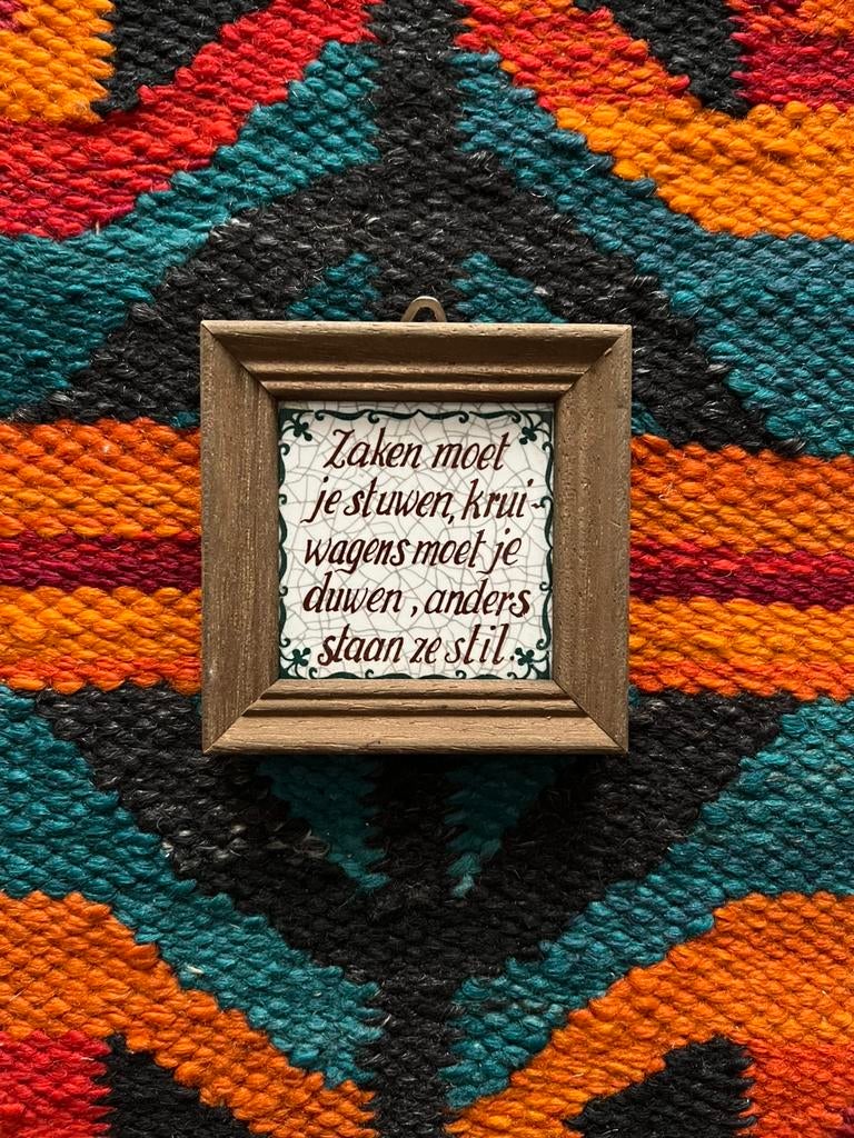 Zaken moet je stuwen, kruiwagens moet je duwen, anders ….., Antiek en Kunst, Ophalen of Verzenden