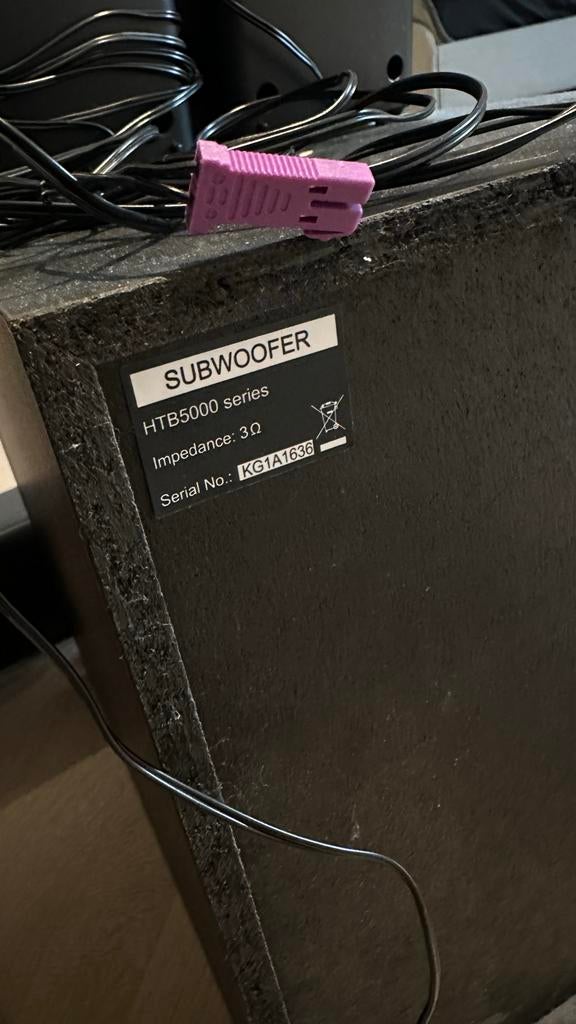 Philips geluidboxen met subwoofer, Ophalen, Philips, Gebruikt, Complete surroundset