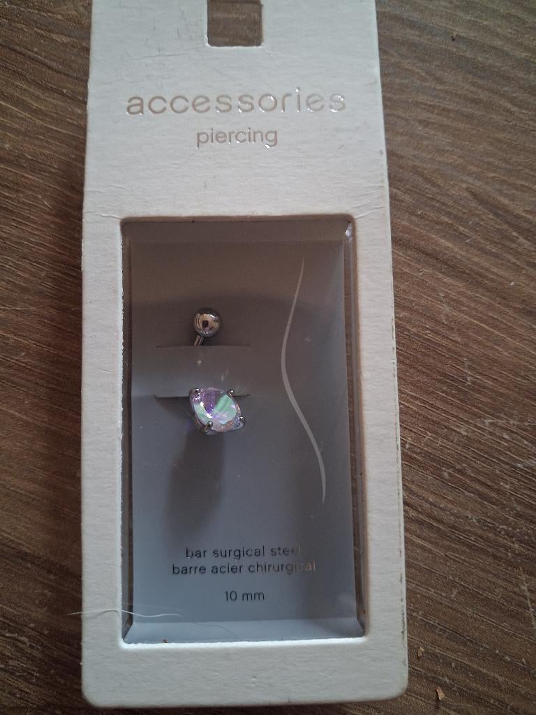 Piercing  navel   nieuw, Sieraden, Tassen en Uiterlijk, Piercings, Ophalen, Nieuw, Zilver, Navelpiercing