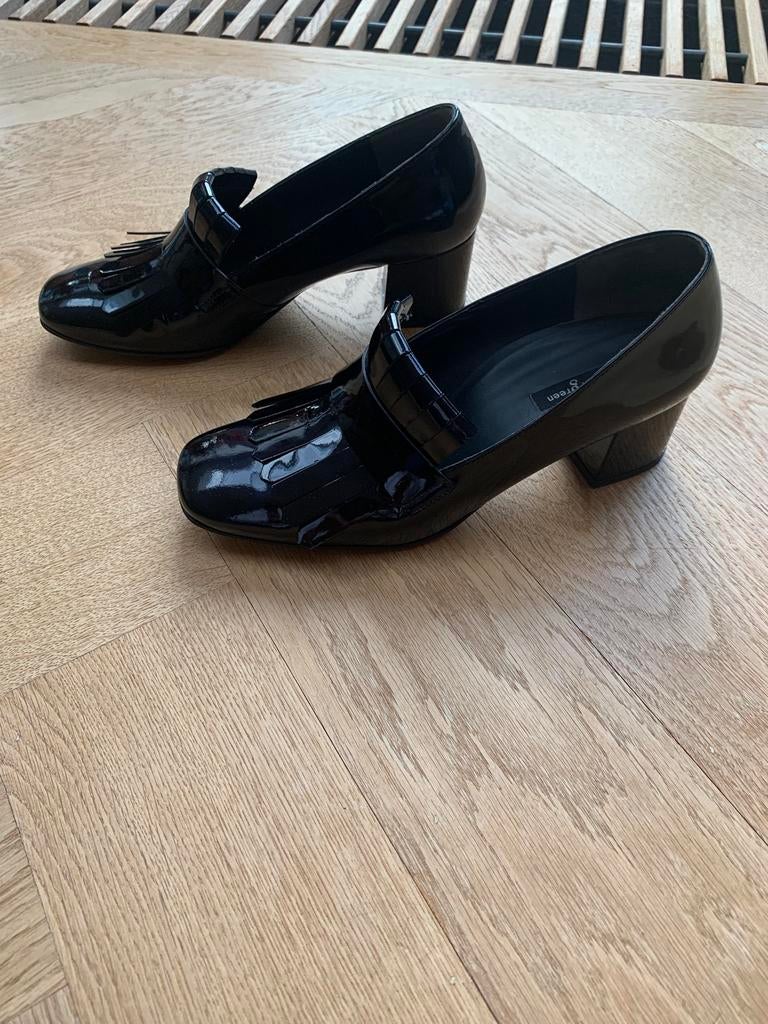 Prachtige loafers donkerblauw Paul Green maat 6, Blauw, Instappers, Ophalen of Verzenden, Zo goed als nieuw