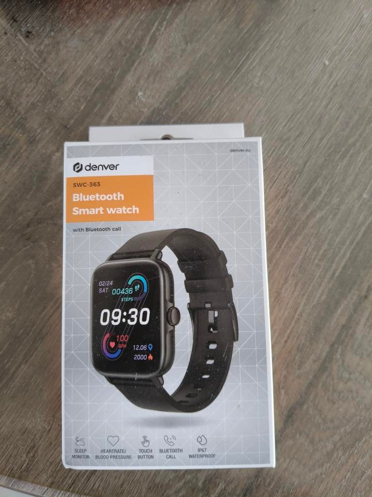 Denver SWC-363 smartwatch nieuw, Ophalen of Verzenden, Nieuw, Zwart, Android