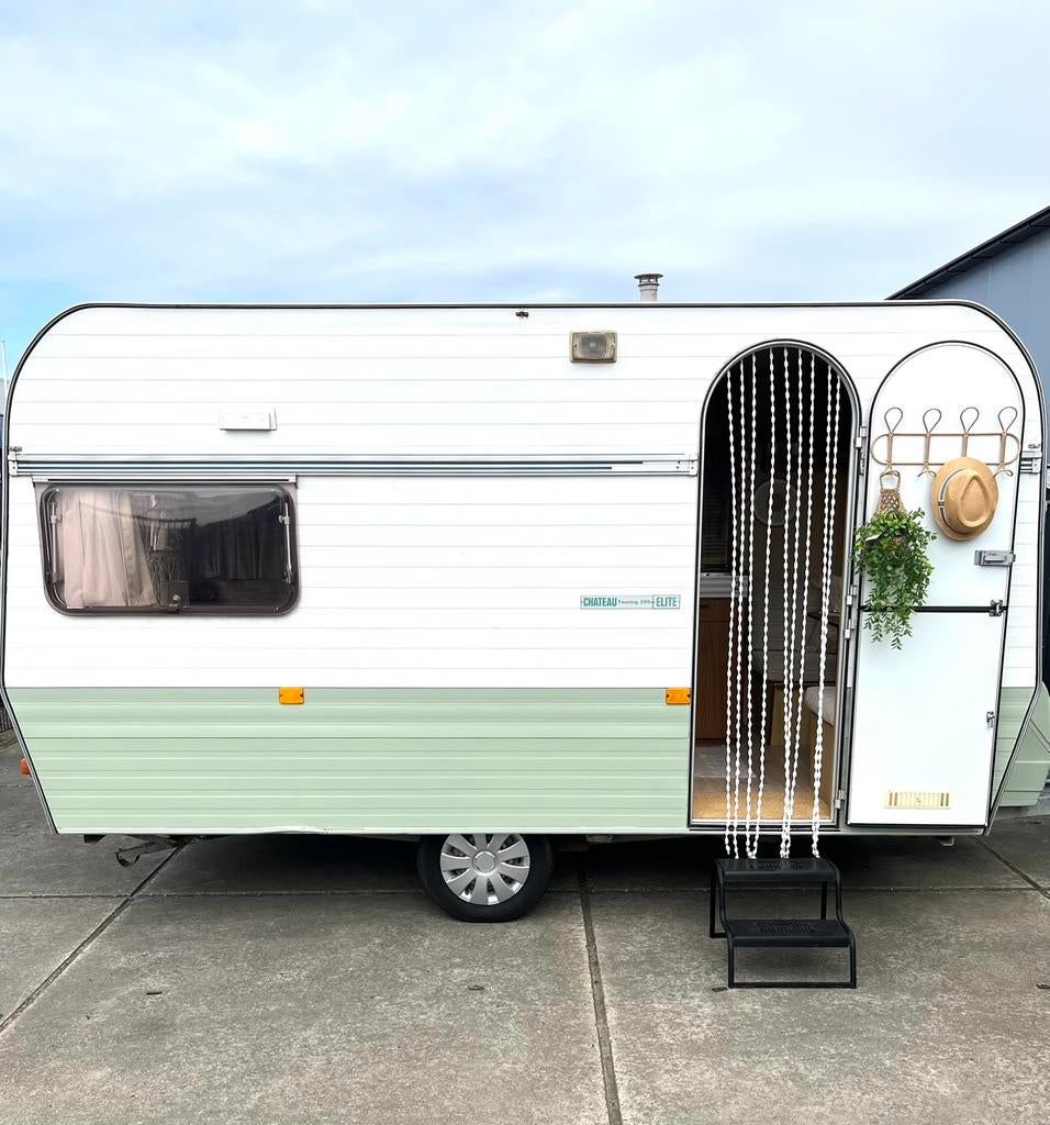 Caravan chateau 390 Touring elite gepimpt retro vintage, Chateau, Koelkast, Particulier, 500 - 750 kg