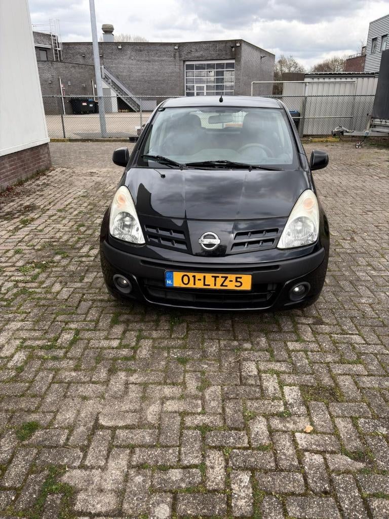 Nissan Pixo 1.0 50KW 5D 2010 Zwart, Voorwielaandrijving, 4 stoelen, Origineel Nederlands, Bedrijf