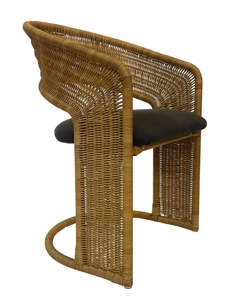 Vintage Luit van der Helm eetkamerstoel dutch design, Ophalen, Luit van der Helm, Bruin, Luit van der Helm