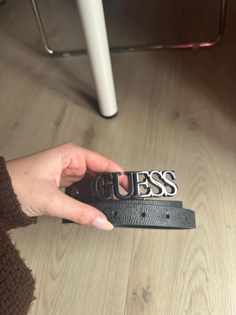 Zwarte Guess riem, Minder dan 3 cm, Zwart, Heupriem, Ophalen of Verzenden