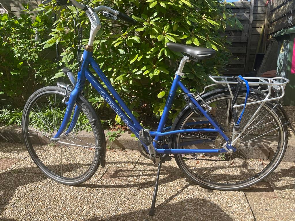 Batavus Comanche 24 damesfiets - Blauw, met 24 versnellingen, Fietsen en Brommers, Ophalen, Batavus, Versnellingen, 53 tot 56 cm