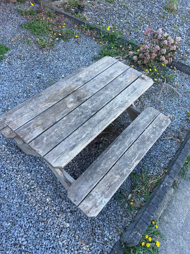 Picknick tafeltje voor kinderen, Ophalen, Rechthoekig, Hout