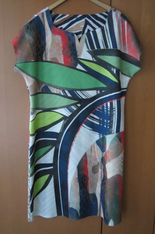 Reversible fleurige grafische jurk LIZZY & COCO L snazzeys, Overige kleuren, Verzenden, Maat 42/44 (L), Nieuw