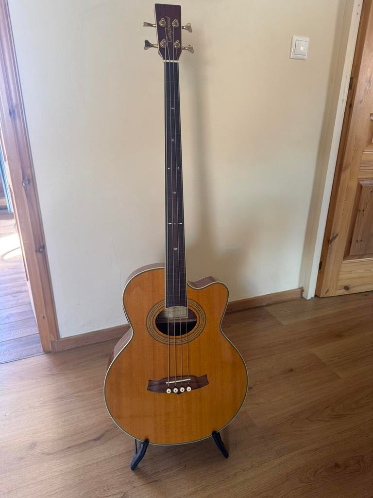 Tanglewood acoustic Fretless bas 4 str., Ophalen of Verzenden, Gebruikt, Akoestisch, Fretloos