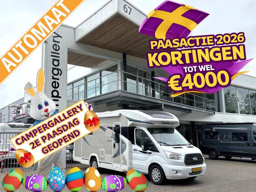 Chausson Titanium 758 EB AUTOMAAT QUEENSBED + HEFBED 170PK!, Automaat, Ford, 7 tot 8 meter, Diesel