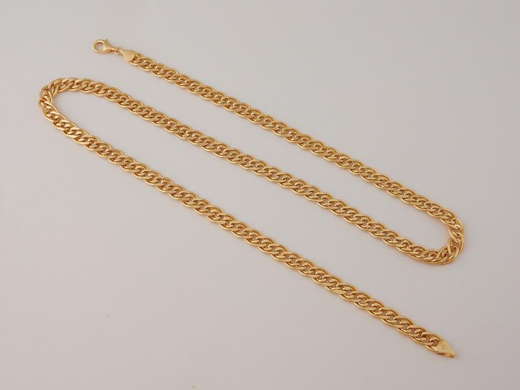 Zware lange 14k Gouden Heren Ketting Cubanschakel Gourmet
